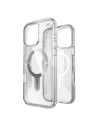 Speck Presidio Perfect-Clear Grip ClickLock & MagSafe Apple iPhone 16 Pro Max (Čirý / Chromový povrch / Pokojná stříbrná) - iPhone 16 Pro Max - Speck