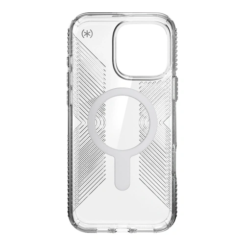 Kup Speck Presidio Perfect-Clear Grip ClickLock & MagSafe Apple iPhone 16 Pro Max (Transparent / Finisaj Cromat / Argint Seren) - SPK696 - {ean13} - Sklep Home Screen