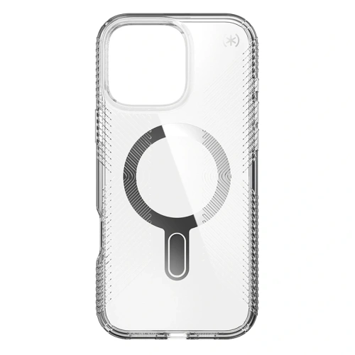 Buy Speck Presidio Perfect-Clear Grip ClickLock & MagSafe Apple iPhone 16 Pro Max (Clear / Chrome Finish / Serene Silver) - SPK696 - {ean13} - Home Screen Store Europe