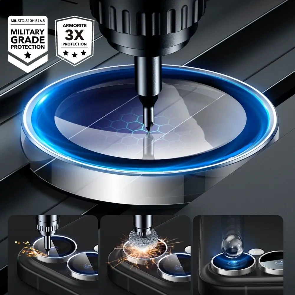 Osłona na aparat ESR Armorite Camera Protector Apple iPhone 16 / 16 Plus Clear - iPhone 16 Plus - ESR