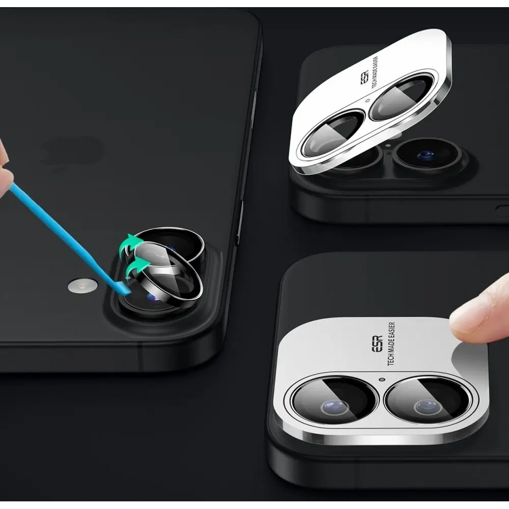 Osłona na aparat ESR Armorite Camera Protector Apple iPhone 16 / 16 Plus Black - iPhone 16 Plus - ESR