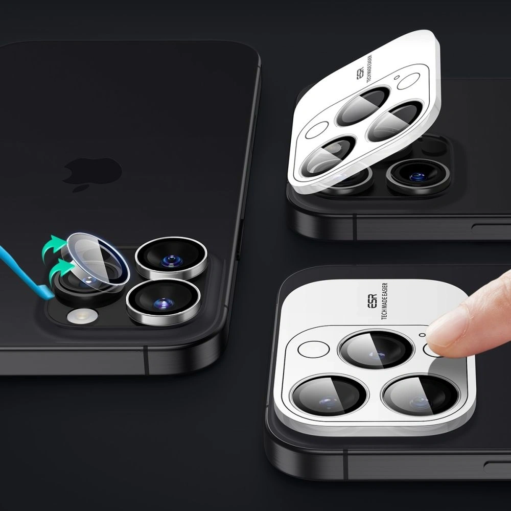 Osłona na aparat ESR Armorite Camera Protector Apple iPhone 16 Pro / 16 Pro Max Clear - iPhone 16 Pro Max - ESR