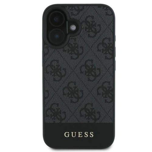 Kup Guess GUHCP16SG4GLGR Apple iPhone 16 hardcase 4G Stripe de jos gri - GUE3605 - {ean13} - Sklep Home Screen