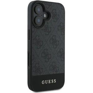 Kup Etui Guess GUHCP16SG4GLGR Apple iPhone 16 hardcase 4G Bottom Stripe szary - GUE3605 - {ean13} - Sklep Home Screen