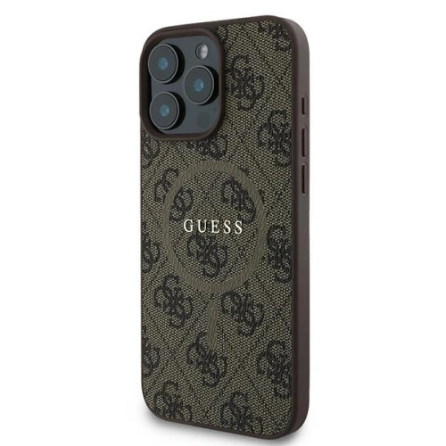 Kup Guess GUHMP16LG4GFRW Apple iPhone 16 Pro carcasă rigidă 4G Ring Classic Logo MagSafe maro - GUE3606 - {ean13} - Sklep Home Screen