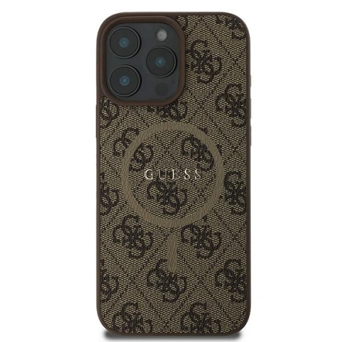 Buy Guess GUHMP16LG4GFRW Apple iPhone 16 Pro hardcase 4G Ring Classic Logo MagSafe brown - GUE3606 - {ean13} - Home Screen Store Europe