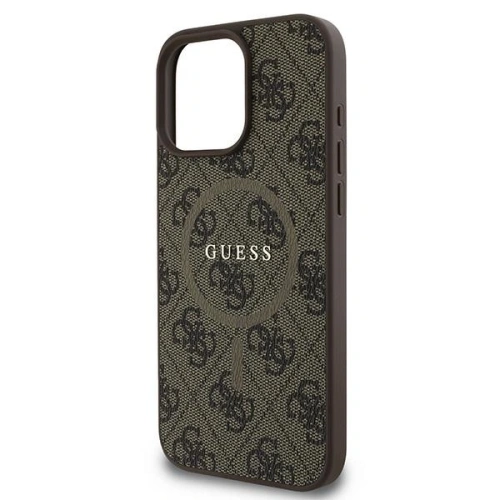 Buy Guess GUHMP16LG4GFRW Apple iPhone 16 Pro hardcase 4G Ring Classic Logo MagSafe brown - GUE3606 - {ean13} - Home Screen Store Europe
