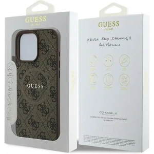Kup Guess GUHMP16LG4GFRW Apple iPhone 16 Pro kemény tok 4G Gyűrű Klasszikus Logó MagSafe barna - GUE3606 - {ean13} - Sklep Home Screen