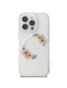 Buy Guess GUHMP16LHFWFCT Apple iPhone 16 Pro hardcase IML Flowers Wreath MagSafe clear - GUE3607 - {ean13} - Home Screen Store Europe