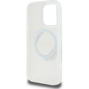 Buy Guess GUHMP16LHFWFCT Apple iPhone 16 Pro hardcase IML Flowers Wreath MagSafe clear - GUE3607 - {ean13} - Home Screen Store Europe
