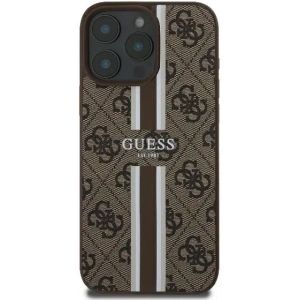 Buy Guess GUHMP16LP4RPSW Apple iPhone 16 Pro hardcase 4G Printed Stripes MagSafe brown - GUE3608 - {ean13} - Home Screen Store Europe