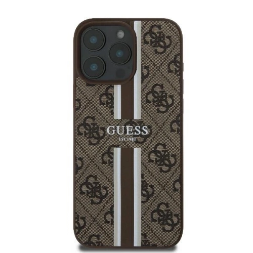 Kup Etui Guess GUHMP16LP4RPSW Apple iPhone 16 Pro hardcase 4G Printed Stripes MagSafe brązowy - GUE3608 - {ean13} - Sklep Home Screen