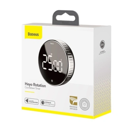 Buy Baseus heyo rotation countdown timer Black - BSU993 - {ean13} - Home Screen Store Europe
