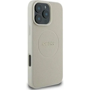 Kup Etui Guess GUHMP16LPGHSMME Apple iPhone 16 Pro hardcase Grained Ring MagSafe beżowy - GUE3609 - {ean13} - Sklep Home Screen