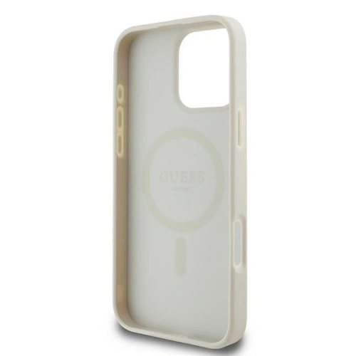 Kup Etui Guess GUHMP16LPGHSMME Apple iPhone 16 Pro hardcase Grained Ring MagSafe beżowy - GUE3609 - {ean13} - Sklep Home Screen