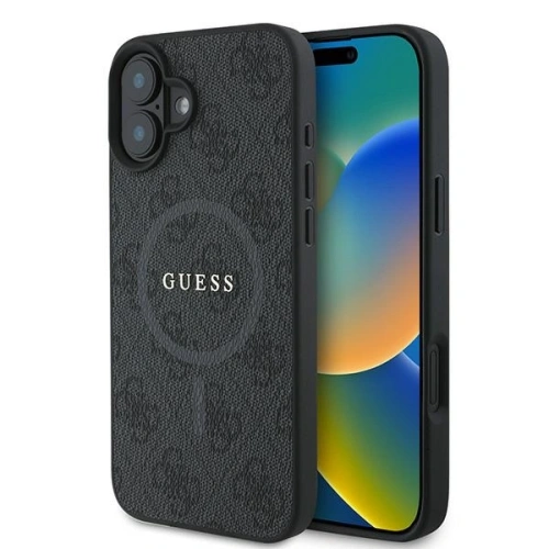 Buy Guess GUHMP16MG4GFRK Apple iPhone 16 Plus hardcase 4G Ring Classic Logo MagSafe black - GUE3611 - {ean13} - Home Screen Store Europe
