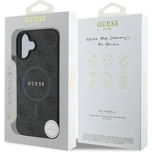 Kup Guess GUHMP16MG4GFRK Apple iPhone 16 Plus carcasă rigidă 4G Ring Classic Logo MagSafe negru - GUE3611 - {ean13} - Sklep Home Screen