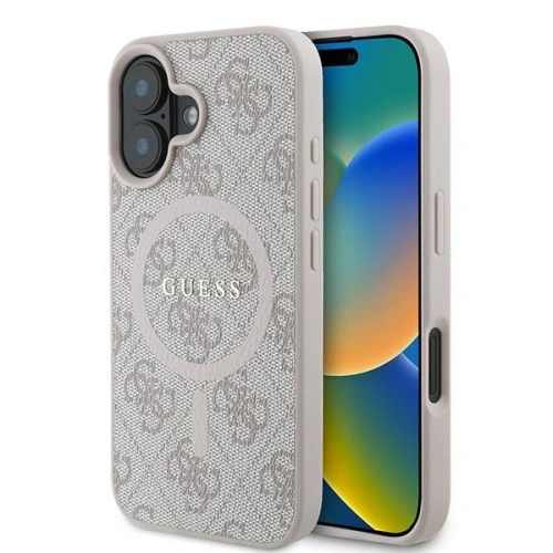 Kup Guess GUHMP16MG4GFRP Apple iPhone 16 Plus hardcase 4G Ring Classic Logo MagSafe růžový - GUE3612 - {ean13} - Sklep Home Screen