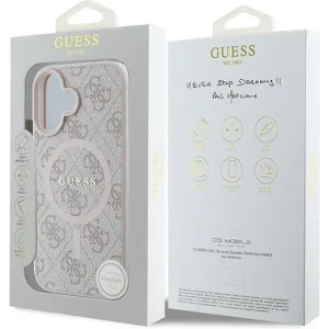 Kup Guess GUHMP16MG4GFRP Apple iPhone 16 Plus husă dură 4G Ring Classic Logo MagSafe roz - GUE3612 - {ean13} - Sklep Home Screen