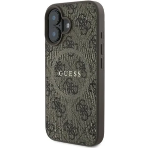 Buy Guess GUHMP16MG4GFRW Apple iPhone 16 Plus hardcase 4G Ring Classic Logo MagSafe brown - GUE3613 - {ean13} - Home Screen Store Europe