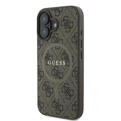 Kup Guess GUHMP16MG4GFRW Apple iPhone 16 Plus tvrdý kryt 4G Ring Classic Logo MagSafe hnědý - GUE3613 - {ean13} - Sklep Home Screen