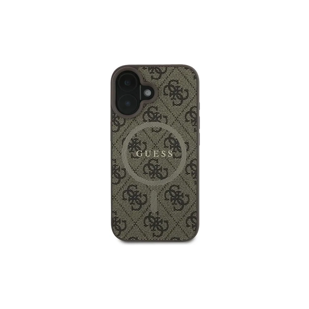 Etui Guess GUHMP16MG4GFRW Apple iPhone 16 Plus hardcase 4G Ring Classic Logo MagSafe brązowy - iPhone 16 Plus - Guess