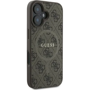 Buy Guess GUHMP16MG4GFRW Apple iPhone 16 Plus hardcase 4G Ring Classic Logo MagSafe brown - GUE3613 - {ean13} - Home Screen Store Europe