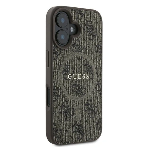Buy Guess GUHMP16MG4GFRW Apple iPhone 16 Plus hardcase 4G Ring Classic Logo MagSafe brown - GUE3613 - {ean13} - Home Screen Store Europe