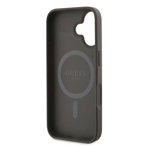 Buy Guess GUHMP16MG4GFRW Apple iPhone 16 Plus hardcase 4G Ring Classic Logo MagSafe brown - GUE3613 - {ean13} - Home Screen Store Europe