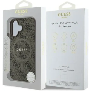 Buy Guess GUHMP16MG4GFRW Apple iPhone 16 Plus hardcase 4G Ring Classic Logo MagSafe brown - GUE3613 - {ean13} - Home Screen Store Europe