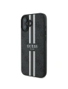 Buy Guess GUHMP16MP4RPSK Apple iPhone 16 Plus hardcase 4G Printed Stripes MagSafe black - GUE3614 - {ean13} - Home Screen Store Europe