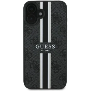 Kup Guess GUHMP16MP4RPSK Apple iPhone 16 Plus husă dură 4G cu dungi imprimate MagSafe neagră - GUE3614 - {ean13} - Sklep Home Screen