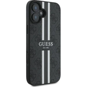 Kup Guess GUHMP16MP4RPSK Apple iPhone 16 Plus tvrdý obal 4G tištěné pruhy MagSafe černý - GUE3614 - {ean13} - Sklep Home Screen