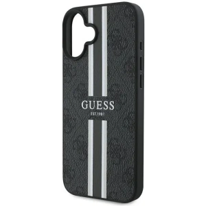 Kup Guess GUHMP16MP4RPSK Apple iPhone 16 Plus husă dură 4G cu dungi imprimate MagSafe neagră - GUE3614 - {ean13} - Sklep Home Screen
