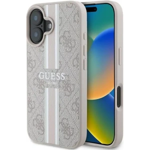Buy Guess GUHMP16MP4RPSP Apple iPhone 16 Plus hardcase 4G Printed Stripes MagSafe pink - GUE3615 - {ean13} - Home Screen Store Europe