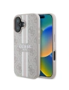 Guess GUHMP16MP4RPSP Apple iPhone 16 Plus hardcase 4G Printed Stripes MagSafe pink - iPhone 16 Plus - Guess