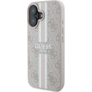 Buy Guess GUHMP16MP4RPSP Apple iPhone 16 Plus hardcase 4G Printed Stripes MagSafe pink - GUE3615 - {ean13} - Home Screen Store Europe