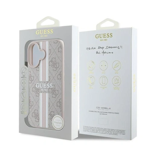 Kup Etui Guess GUHMP16MP4RPSP Apple iPhone 16 Plus hardcase 4G Printed Stripes MagSafe różowy - GUE3615 - {ean13} - Sklep Home Screen