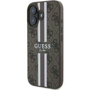 Buy Guess GUHMP16MP4RPSW Apple iPhone 16 Plus hardcase 4G Printed Stripes MagSafe brown - GUE3616 - {ean13} - Home Screen Store Europe