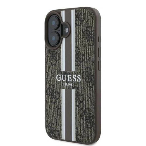 Kup Guess GUHMP16MP4RPSW Apple iPhone 16 Plus hardcase 4G Tisknuté pruhy MagSafe hnědá - GUE3616 - {ean13} - Sklep Home Screen