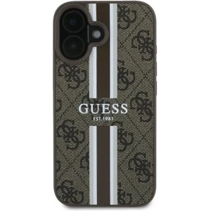Buy Guess GUHMP16MP4RPSW Apple iPhone 16 Plus hardcase 4G Printed Stripes MagSafe brown - GUE3616 - {ean13} - Home Screen Store Europe