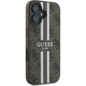 Kup Guess GUHMP16MP4RPSW Apple iPhone 16 Plus husă dură 4G cu dungi imprimate MagSafe maro - GUE3616 - {ean13} - Sklep Home Screen