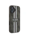 Buy Guess GUHMP16MP4RPSW Apple iPhone 16 Plus hardcase 4G Printed Stripes MagSafe brown - GUE3616 - {ean13} - Home Screen Store Europe