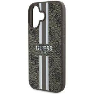 Kup Guess GUHMP16MP4RPSW Apple iPhone 16 Plus husă dură 4G cu dungi imprimate MagSafe maro - GUE3616 - {ean13} - Sklep Home Screen