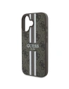 Buy Guess GUHMP16MP4RPSW Apple iPhone 16 Plus hardcase 4G Printed Stripes MagSafe brown - GUE3616 - {ean13} - Home Screen Store Europe
