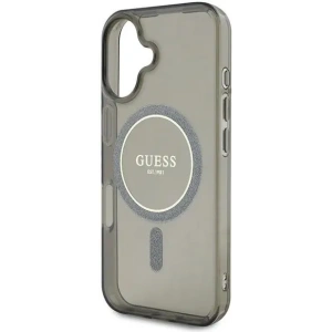Kup Etui Guess GUHMP16SHFGEREK Apple iPhone 16 hardcase IML Glitter Circle MagSafe czarny - GUE3617 - {ean13} - Sklep Home Screen