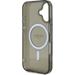 Kup Etui Guess GUHMP16SHFGEREK Apple iPhone 16 hardcase IML Glitter Circle MagSafe czarny - GUE3617 - {ean13} - Sklep Home Screen