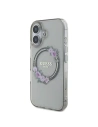 Kup Guess GUHMP16SHFWFCK Apple iPhone 16 husă tare IML Flori Coroană MagSafe neagră - GUE3618 - {ean13} - Sklep Home Screen