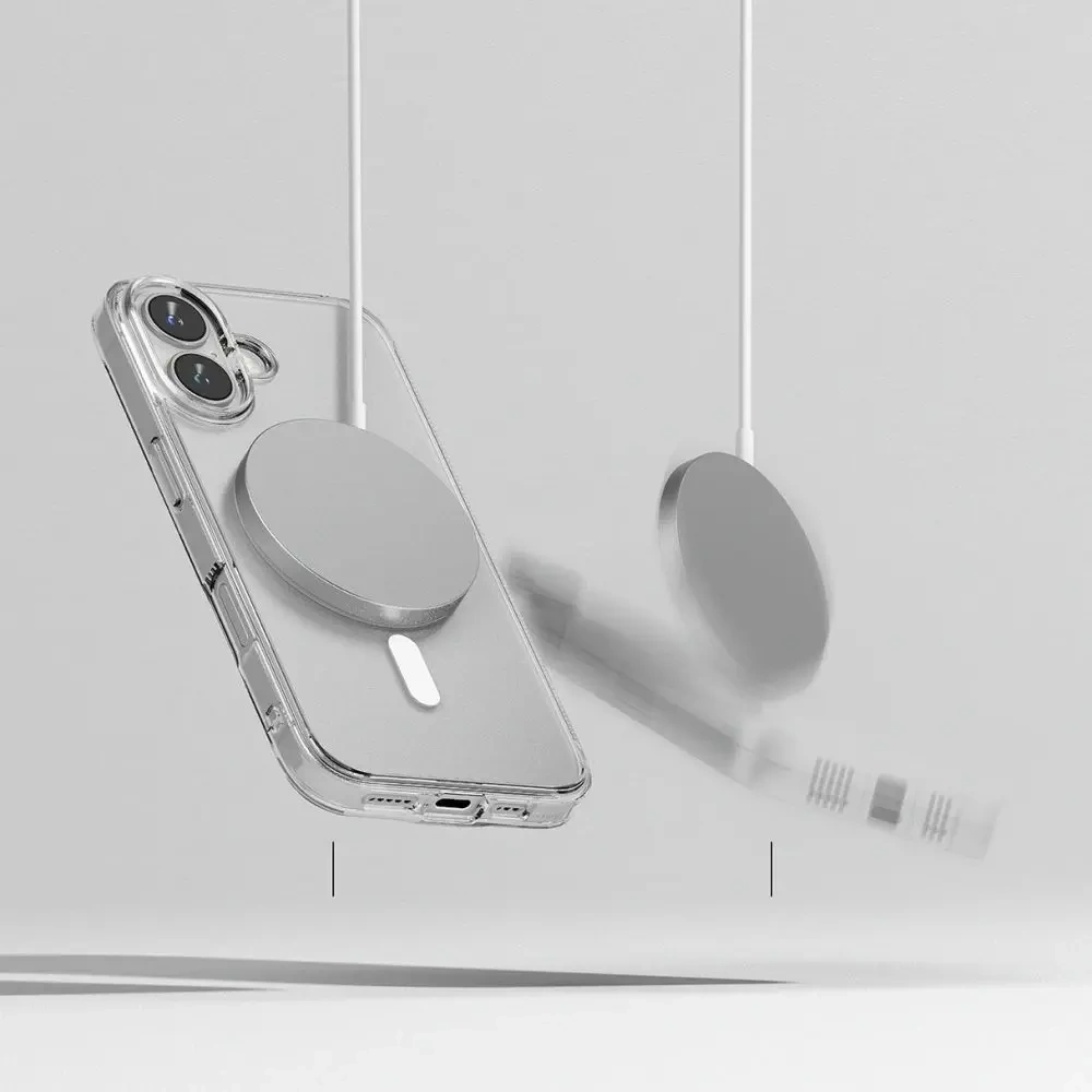 Etui Ringke Fusion Magnetic MagSafe Apple iPhone 16 Matte Clear - iPhone 16 - Ringke