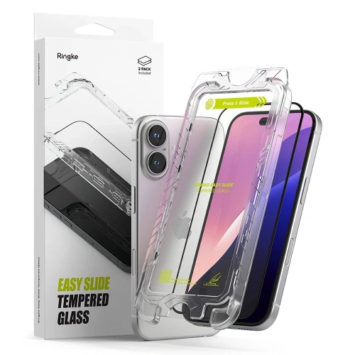 Buy Ringke Easy Slide Apple iPhone 15 / 16 Black [2 PACK] - RGK2042 - {ean13} - Home Screen Store Europe